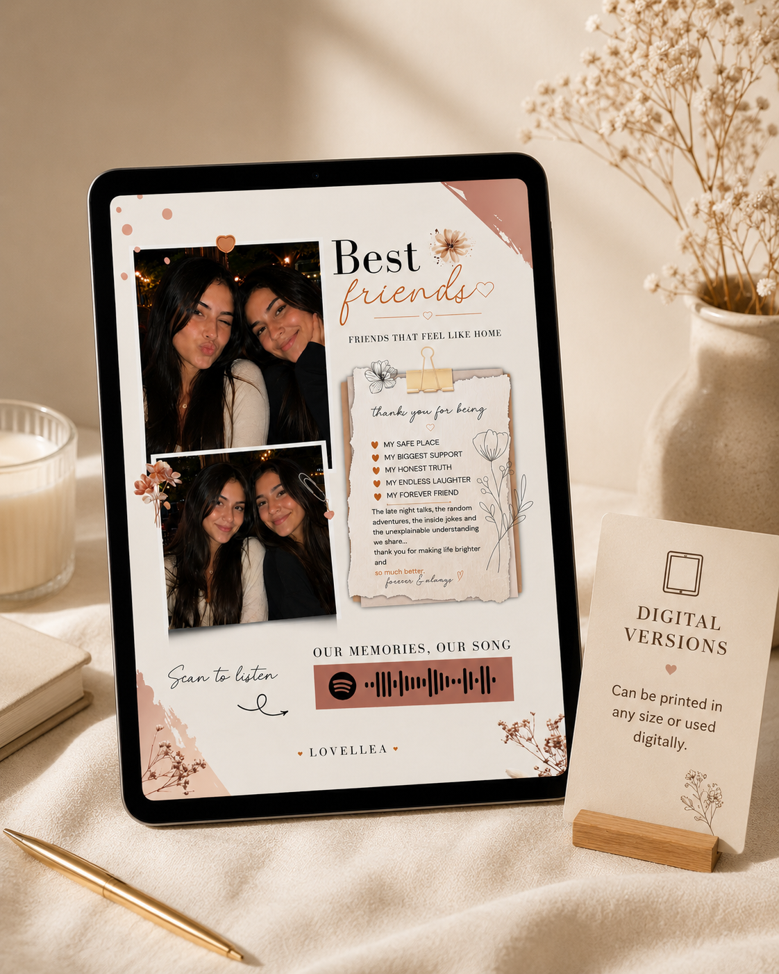 Best Friend song keepsake