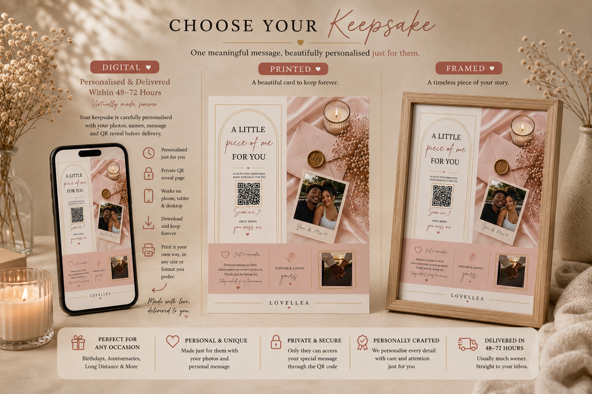 A Little Piece of Us Keepsake