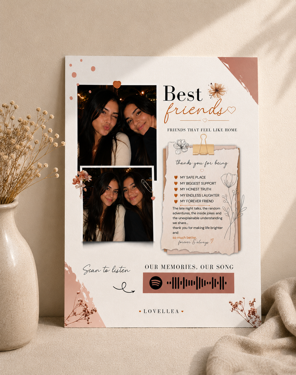 Best Friend song keepsake