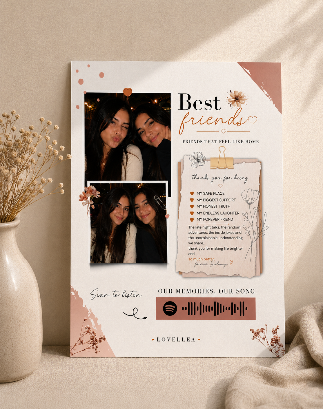 Best Friend song keepsake