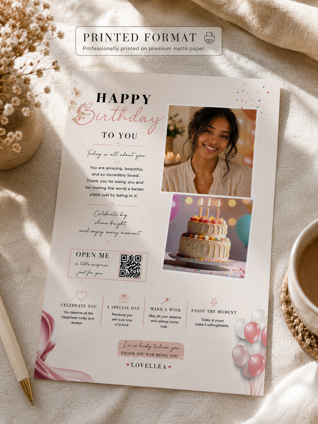 Vœux d'anniversaire
